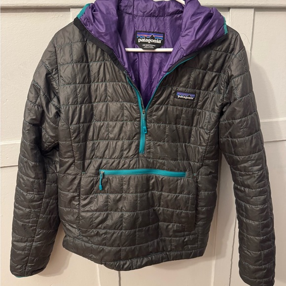Patagonia Other - Patagonia Black and Purple Puffer Jacket